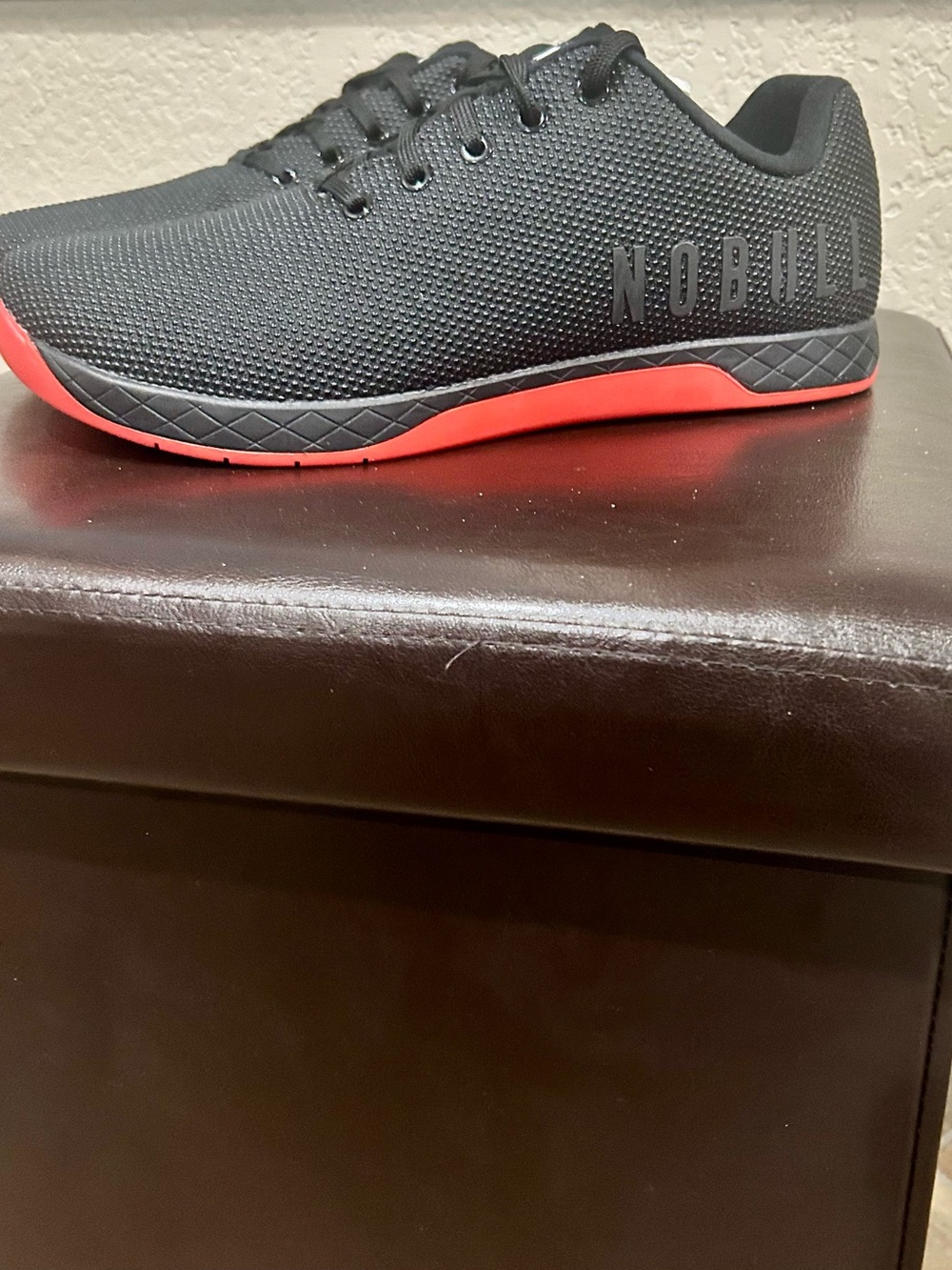 NOBULL Men's Outwork Athletic Trainer - Black with Red Accent